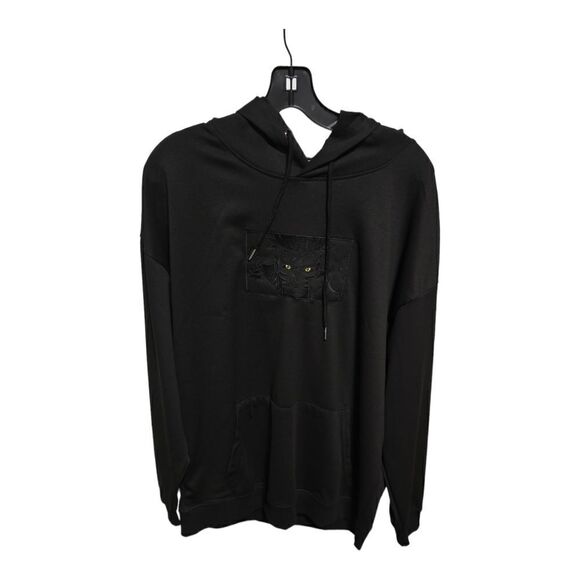 Naruto Embroidered Stich Black Hoodie XL Oversized - Picture 1 of 6